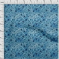 thumbnail image 4 of oneOone Cotton Flex Blue Fabric Abstract Floral Craft Projects Decor Fabric Printed By The Yard 40 Inch Wide, 4 of 5