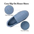 thumbnail image 4 of Zizor Men's Moccasin Slipper Cozy Lightweight House Shoes, 4 of 6
