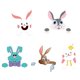 thumbnail image 2 of Valla Peeping Bunny Insertar Signos Arte Divertido Lindas Vallas Jardines Decoración (C) Hugtrwg Para estrenar, 2 of 8