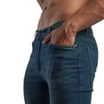 thumbnail image 3 of JEANS DE MEZCLILLA PARA HOMBRE STRETCH BASICO MODA CASUAL CORTE SKINNY TALLA 40, 3 of 4