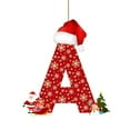 thumbnail image 6 of Dmlowu 26 Letter Christmas Ornaments with Santa Hat - Merry Christmas Tree Ornaments for Xmas Tree, Hanging Christmas Decorations for Holiday Party Decor, DIY Holiday Name Pendant, 6 of 6