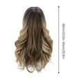 thumbnail image 3 of SUCS Human Hair Wigs For Women Black Color Natural Lace Hair Women's Fashion Wig Brown Synthetic Hairshort Wigs hair Wave W, 3 of 5