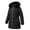 Black_Horizontal, variant on Women's Winter Down Coats Waterproof Thicken Hooded Insulated Quilted Puffer Jacket, Black L