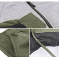 thumbnail image 2 of Boy's Hooded Active Running Casual Jogging Kids Toddler Tracksuit 2 Pcs Set (Army Green/Heather Grey, 8), 2 of 2