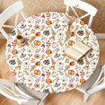 thumbnail image 4 of Fall Pumpkin Round Tablecloth Thanksgiving Harvest Outdoor Tablecloth Waterproof Table Cover for Picnic Dinner Party Decor 47 In A, 4 of 6
