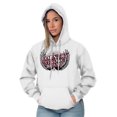 thumbnail image 4 of Country Strong Western Angel Wings Hoodie Sweatshirt Women Brisco Brands X, 4 of 6