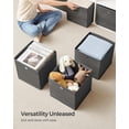 thumbnail image 3 of Juego de 6 cubos Storage Cubes SONGMICS, 33 x 33 cm, color gris brumoso, 3 of 7