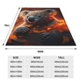 thumbnail image 3 of Cauagu Cute Maple Leaf Koala Pattern Flannel Bed Blankets,Fleece Blanket Comfortable Air Conditioning Blanket for Sofa Bed Travel Couch & Living Room -50"x40", 3 of 8
