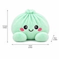 thumbnail image 3 of Cute Dumpling Stuffed Plush Mystery Steamer Box, Soft Squeezable Bao Bun Fidget Toy, Desktop Decor Stress Relief Sensory Toy for Office Home Use Cyan, 3 of 4