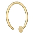thumbnail image 3 of 20 Gauge 14K Yellow Gold Open Nose Hoop Ring 10MM Diameter, 3 of 5