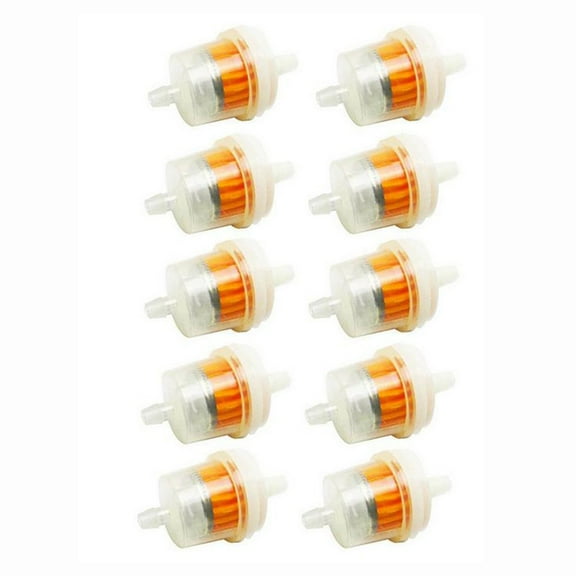 Tekuisi 10 X Universal Inline Gas Fuel Filter 1/4 6MM-7MM ATV Motorcycle For