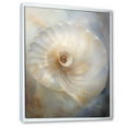thumbnail image 2 of Designart "Pearl Passage In Blue And White Nautilus I" Nautilus Floater Framed Wall Art Living Room, 2 of 5