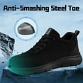 thumbnail image 4 of LAoutun Non Slip Steel Toe Shoes Waterproof Work Shoes Lightweight Safety Shoes Steel Toe Sneakers, 4 of 6