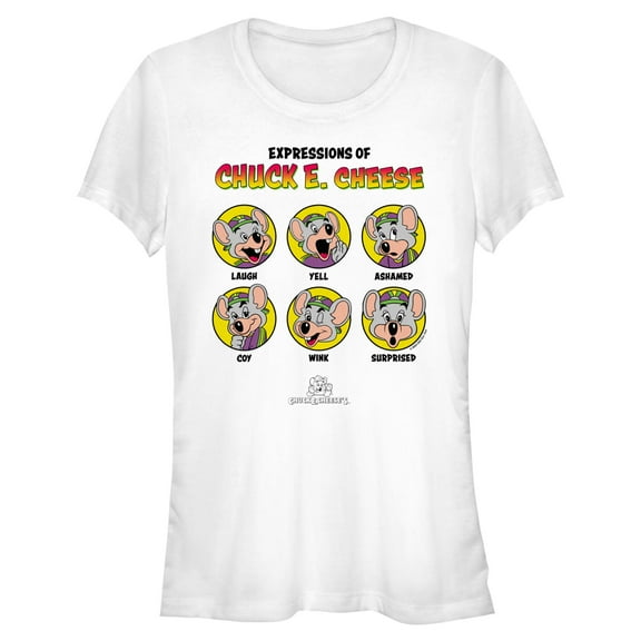 Juniors Chuck E. Cheese Classic Expressions T Shirt