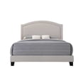 thumbnail image 2 of ACME Garresso Upholstered Queen Nail Head Panel Bed, Fog Fabric, 2 of 4