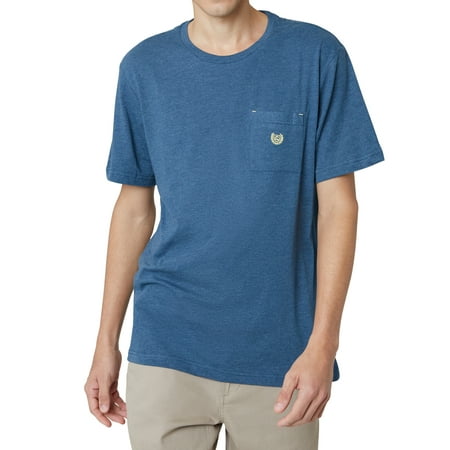 Chaps Men's Super Soft Heathered Short Sleeve Logo Pocket T-Shirt