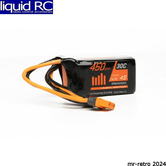 Spektrum X4504SIC2 4S 450mAh 14.8V 30C LiPo Battery IC2