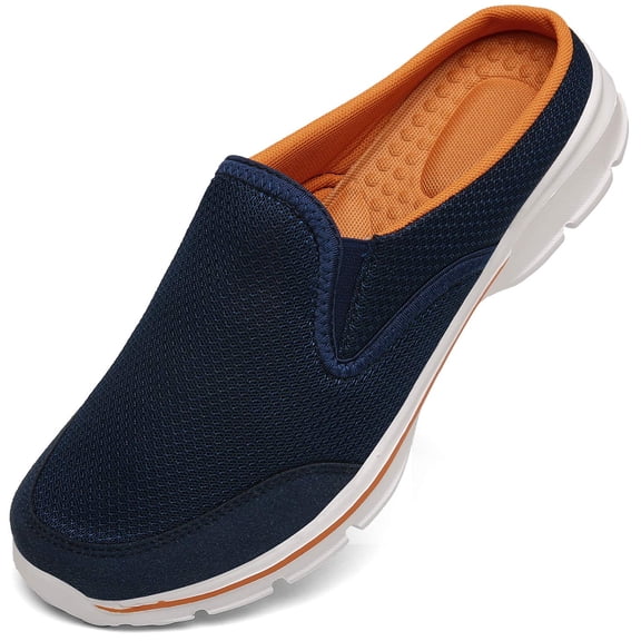 Men's Slip-on Mules Half Sneakers Casual Walking Shoes Outdoor Backless Sneakers