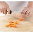 thumbnail image 3 of Couteau Coupe-Froissé Ondulé pour Pommes de Terre, Légumes, Fromage, Frites, 3 of 5