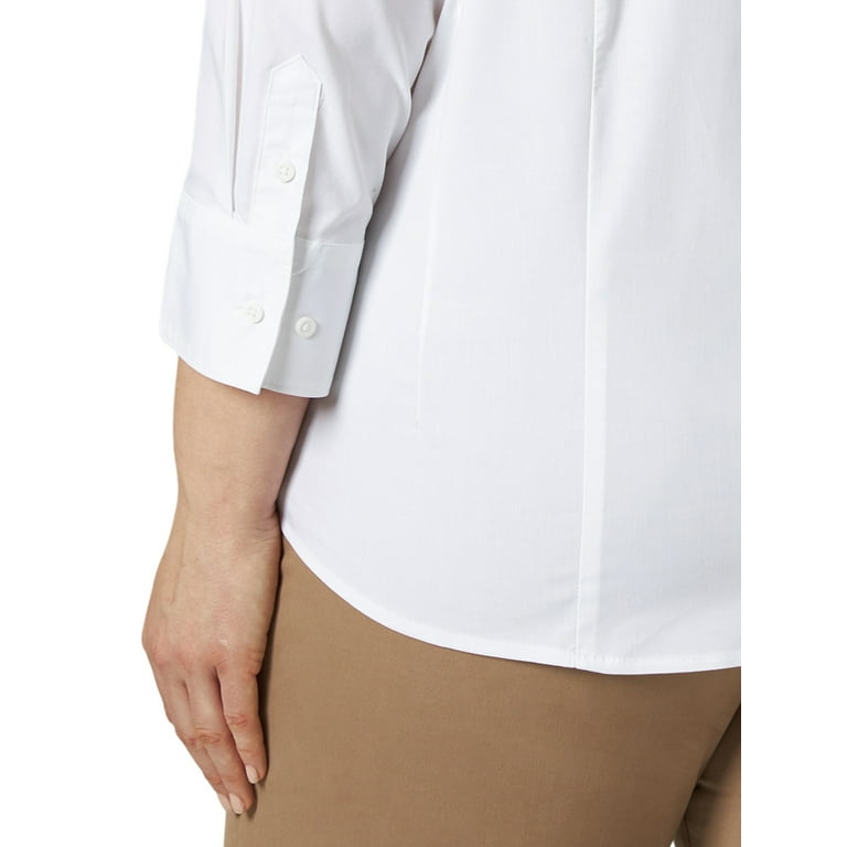 Riders by Lee® Indigo Plus Easy Care 3/4 Sleeve Woven Shirt