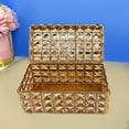 thumbnail image 6 of Segolike Crystal Jewelry Box Jewelry Case Portable Necklaces Bracelets Jewelry Container Trinket Organizer for Table Home Bathroom Decor Gift for Women Girls Gold, 6 of 8