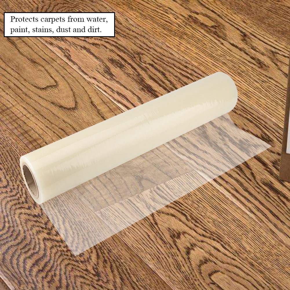 Ccdes Self Adhesive Protector, 24 *328ft Hard Wood Floor Protect Cover Stairs Dust Sheets