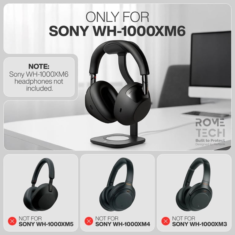 【シリコンカバー、EarProfit付き】SONY WH-1000XM6 黒 Sony WH-1000XM6 Silicone Headphone Case Protective Cover Skin 3-in