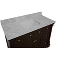 thumbnail image 6 of Sydney 48" Bathroom Vanity with Chocolate Cabinet and Carrara Marble Top, 6 of 6