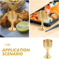 thumbnail image 4 of QUTETN Golden Communion Cup Mini Chalice Goblet Brass Altar Cup Wine Glasses Buddha Water Offering Bowl Holy Water Cups for Church Ritual Cocktail Water Shot Cup, 7. 60X4. 00X4. 0.0inch, Golden, 4 of 4