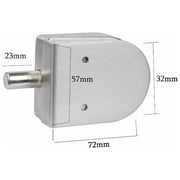 Double Glass Door Lock Stainless Steel, Oval Shape Door Lock Set, Home Office Hotel Furniture Hardware, Rust Resistance