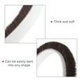 thumbnail image 4 of Uxcell 26ft L x 0.28" W x 0.24" H Self-Adhesive Seal Weather Stripping Brush Brown 1 Pack, 4 of 5