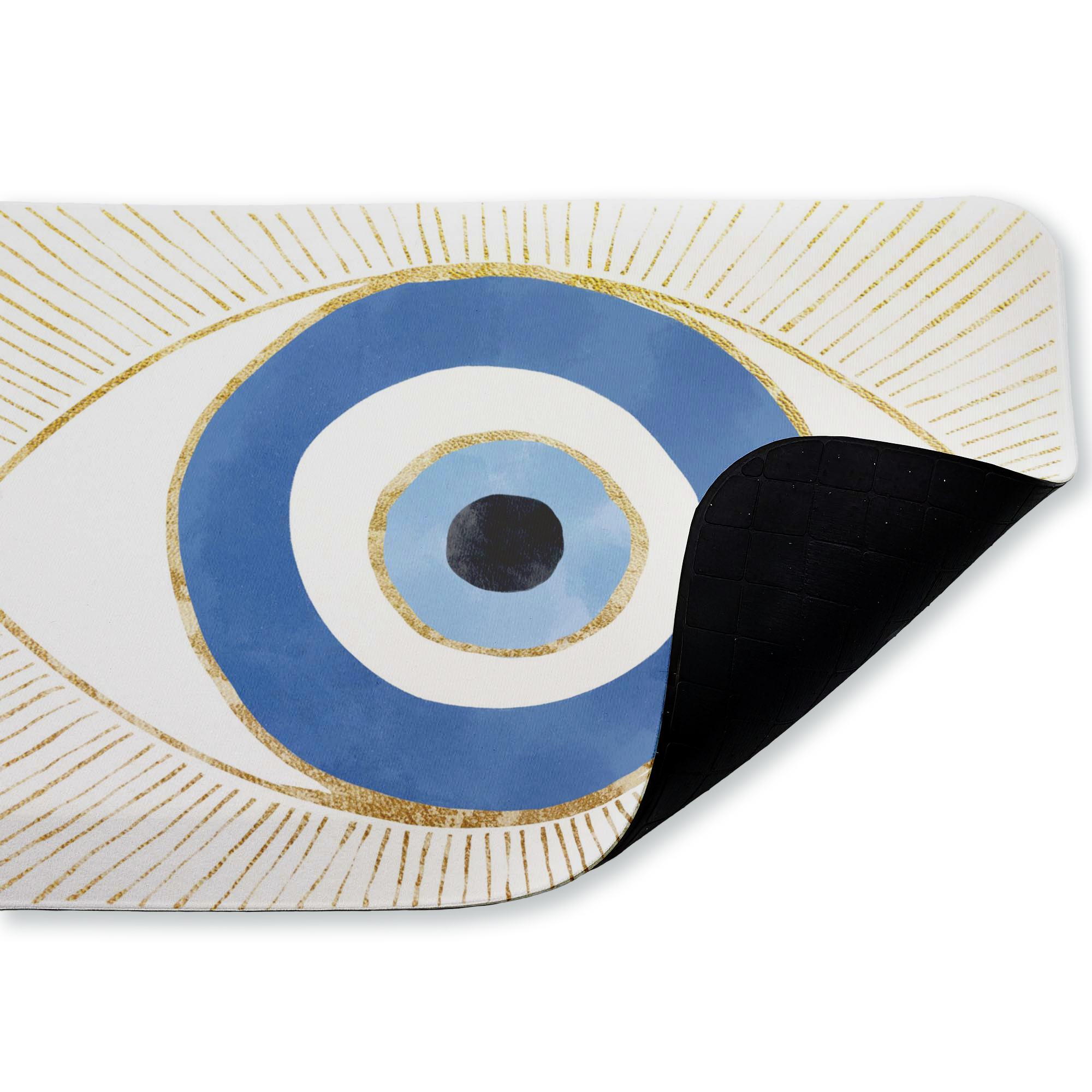 Stupell Industries Symbolic Evil Eye Protection Printed Anti-Fatigue Floor Mat, design by Ziwei Li