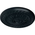thumbnail image 3 of Ekena Millwork 20"OD x 1 3/8"P Randee Ceiling Medallion (Fits Canopies up to 3 7/8"), Hand-Painted Night Shade, 3 of 6