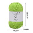 thumbnail image 3 of Nmdmisc Solid Color Milk Cotton Thread for Crochet Knitting,Plush Soft Cotton Thread for Baby Sweater Hat Socks Knitting Scarf,Wool Ball 50g, 3 of 4