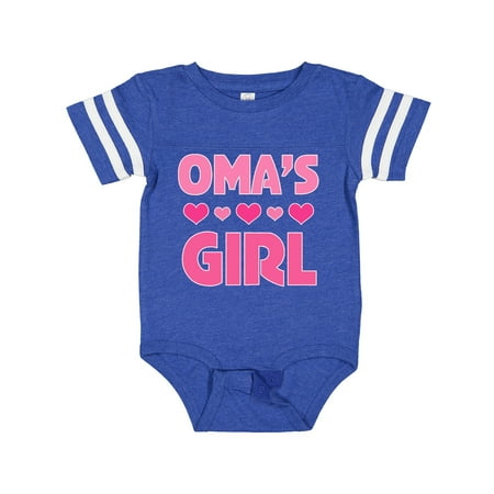 

Inktastic Oma s Girl Heart Gift Baby Girl Bodysuit