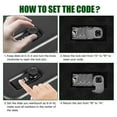 thumbnail image 4 of Safe for , Solid Steel Safe, Small Handgun Lock Box with Combination Lock Portable Travel Handgun Safe, 4 of 5