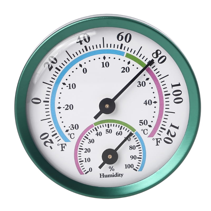Indoor Mini Analog Humidity Temperature Gauge Thermometer Hygrometer Household 