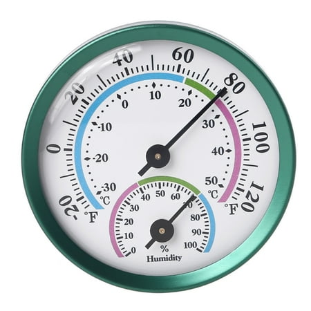 

Quality Life Thermometer Wireless Indoor Outdoor Weather Round Hygrometer Green