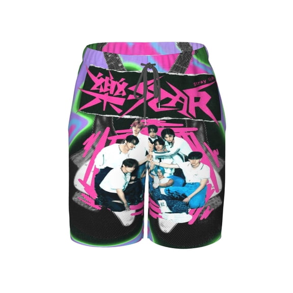 Boys SKZ Stray Korea Ki Beach Shorts Swim Trunks Swim Shorts Quick Dry Pool Suit Swimwear For Kids Youth