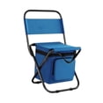 thumbnail image 2 of Silla de campamento heces de respaldo ultraligero taburete plegable taburete silla de asiento plegable para patio jardín jardín de viaje al aire libre Azul, 2 of 8