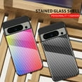 thumbnail image 5 of TECH CIRCLE Slim Phone Cover for Google Pixel 8 Pro,Back Glass Anti-Fingerprint Case Anti-Scratch Fashionable Carbon Fiber Texture Lightweight Phone Shell,for Google Pixel 8 Pro 2023 6.7 inch - Black, 5 of 11