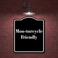 thumbnail image 2 of Moo-torcycle Friendly BLACK Aluminum Composite Sign 8.5''x10'', 2 of 9