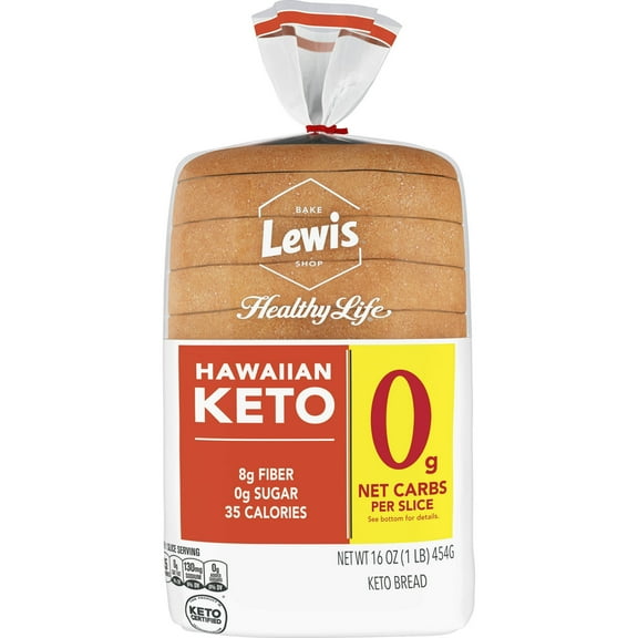 Lewis Bake Shop Healthy Life Hawaiian Keto Bread, 16 oz