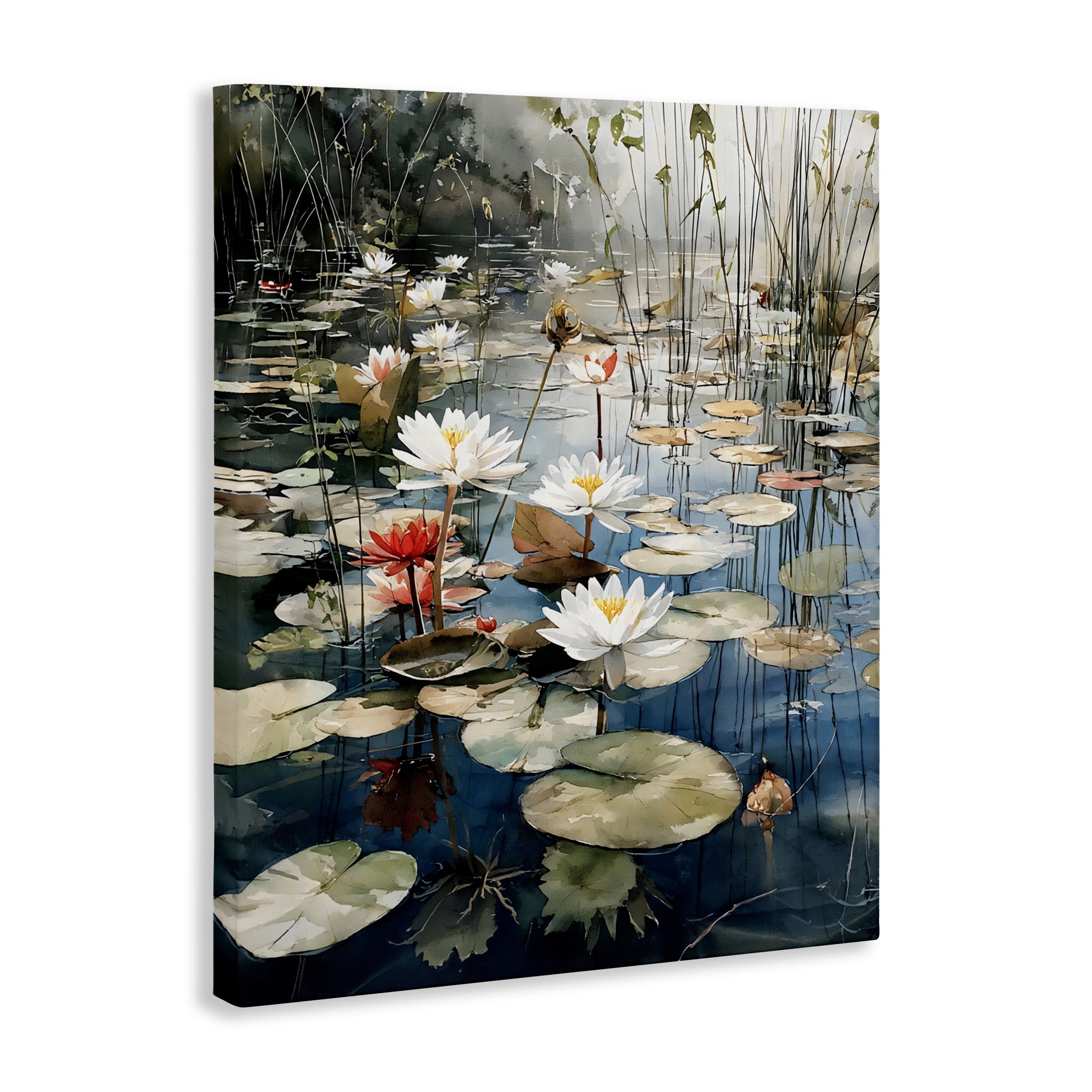 Stupell Industries Lily Wonder Pond Canvas Wall Art, design by Franklyn Gregory