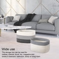 thumbnail image 4 of tredstone Storage Basket Handcrafted Woven Rope Sundries Child Color Matching Box Bin Knitted Baskets Desktop Snacks Bedroom Gray White Black 20L/38*22*24cm, 4 of 6