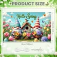 thumbnail image 2 of Colorful Spring Banner Gnome Flower Backdrop Butterfly Tulip Garden Background for Spring Celebration Garden Party Easter Decoration, 2 of 9