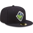 thumbnail image 3 of Men's New Era Navy Hillsboro Hops Authentic Collection 59FIFTY Fitted Hat, 3 of 5