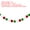 White/Red/Green, variant on Uxcell 2Pcs Pom Pom Garland Balls 6.5ft Decorative Garland for Party White Red Green