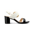 thumbnail image 3 of BLISSFUL STEP Slingback Block High Heel Sandals for Women Black 6, 3 of 7