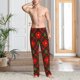 thumbnail image 2 of Fotbe Christmas Plaid Flower Pantalones de Pijama para Hombre, Pantalones de Dormir, Pantalones de Casa con Cintura Ajustable y Bolsillos-Small, 2 of 6